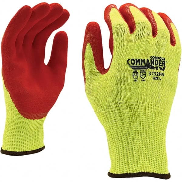 Cordova - Size M (8), ANSI Cut Lvl A7, ANSI Puncture Lvl 4, ANSI Abrasion Lvl 6, Nitrile Coated Cut & Puncture Resistant Gloves - Caliber Tooling