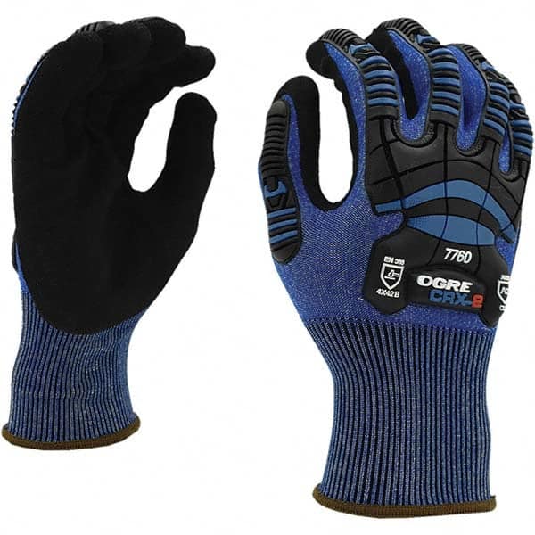 Cordova - Size 2XL (11), ANSI Cut Lvl A2, ANSI Puncture Lvl 3, ANSI Abrasion Lvl 4, Nitrile Coated Cut & Puncture Resistant Gloves - Caliber Tooling