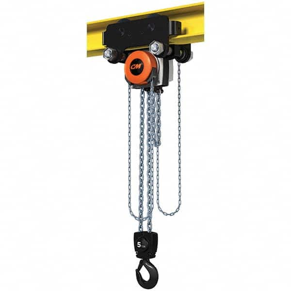 CM - 11,023 Lb Capacity, 20' Lift Height, Manual Chain Hoist - Caliber Tooling