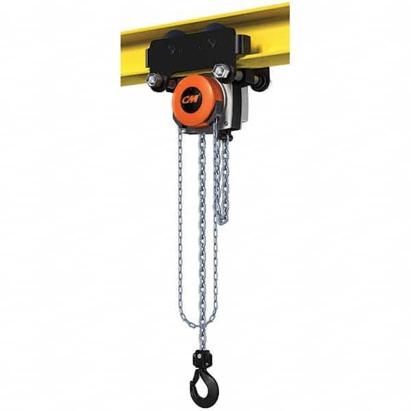 CM - 6,614 Lb Capacity, 20' Lift Height, Manual Chain Hoist - Caliber Tooling