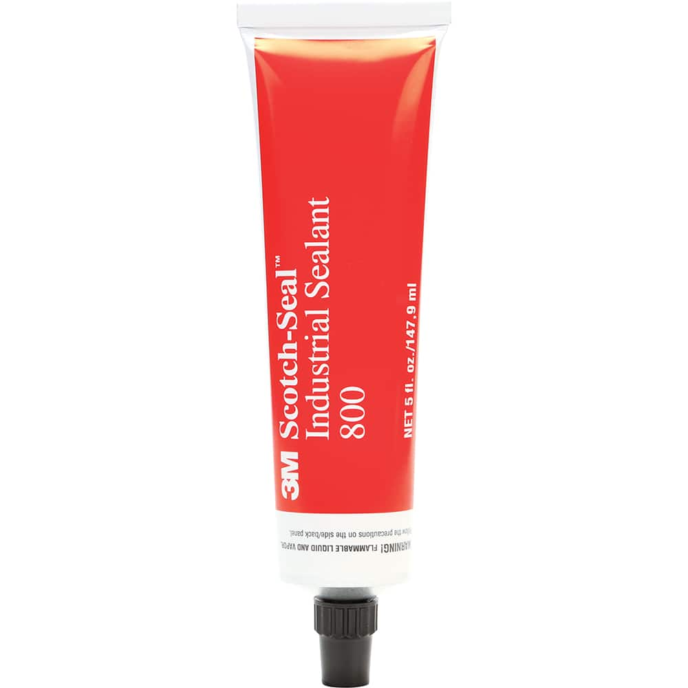 Sealant: 5 oz Tube, Reddish Brown, Nitrile 200 ° F Operating Temp, 5 min Tack Free Dry Time