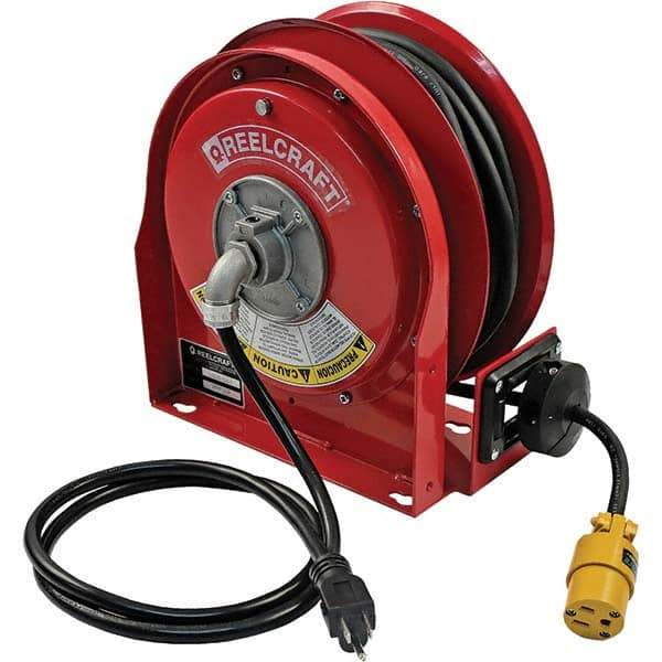 Reelcraft - Cord & Cable Reels End Type: Single Outlet Cable Length (Feet): 30 - Caliber Tooling