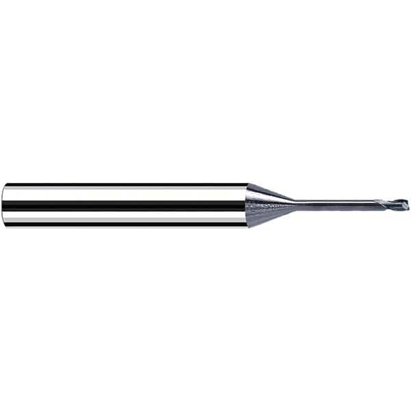 Fraisa - 0.2mm Diam 2 Flute Solid Carbide 0.05mm Corner Radius End Mill - Caliber Tooling