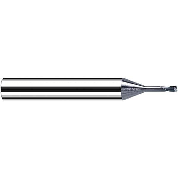 Fraisa - 0.8mm Diam 2 Flute Solid Carbide 0.1mm Corner Radius End Mill - Caliber Tooling