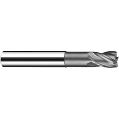 Fraisa - 2mm Diam 4 Flute Solid Carbide 0.5mm Corner Radius End Mill - Caliber Tooling