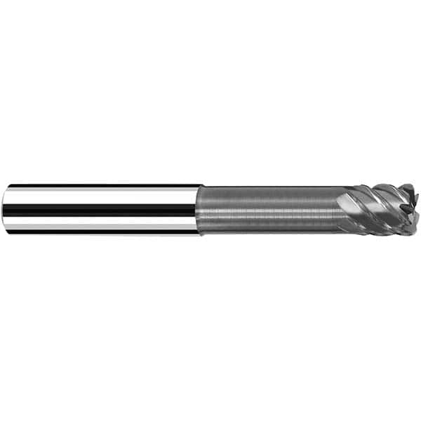 Fraisa - 5mm Diam 4 Flute Solid Carbide 1mm Corner Radius End Mill - Caliber Tooling