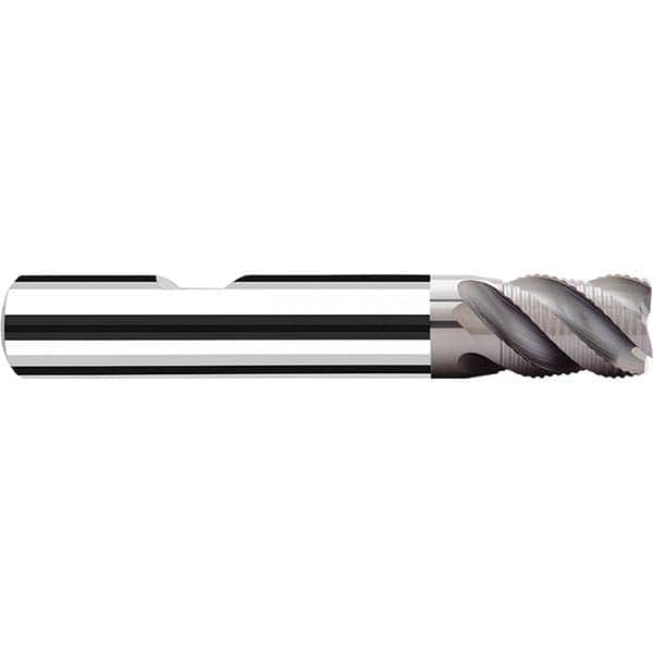 Fraisa - 1/4" Diam, 3/8" LOC, 4 Flute Solid Carbide Roughing Square End Mill - Caliber Tooling