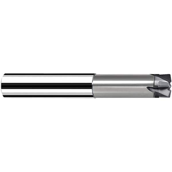 Fraisa - 8mm Diam Solid Carbide Single End 4 Flute High-Feed End Mill - Caliber Tooling