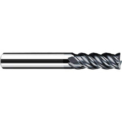 Fraisa - 3/8" Diam 4 Flute Solid Carbide 0.02" Corner Radius End Mill - Caliber Tooling