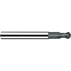 Fraisa - 3/8" Diam, 3/8" LOC, 2 Flute Solid Carbide Ball End Mill - Caliber Tooling