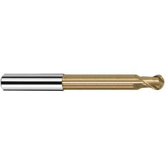 Fraisa - 2mm Diam, 3mm LOC, 2 Flute Solid Carbide Ball End Mill - Caliber Tooling