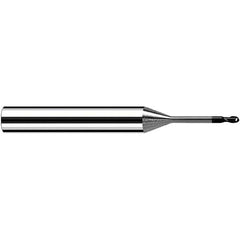 Fraisa - 3mm Diam, 3mm LOC, 2 Flute Solid Carbide Ball End Mill - Caliber Tooling