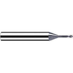 Fraisa - 1.5mm Diam, 1.5mm LOC, 2 Flute Solid Carbide Ball End Mill - Caliber Tooling