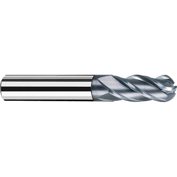 Fraisa - 5/8" Diam, 1-1/4" LOC, 4 Flute Solid Carbide Ball End Mill - Caliber Tooling