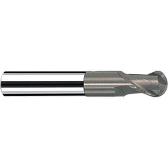 Fraisa - 0.0313" Diam, 0.0313" LOC, 2 Flute Solid Carbide Ball End Mill - Caliber Tooling