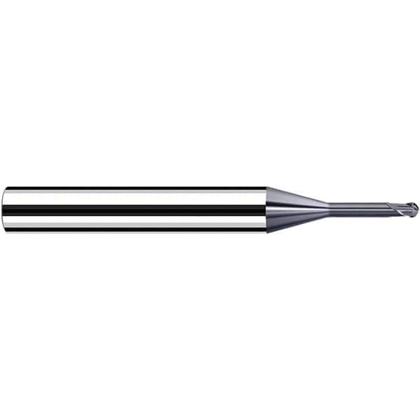 Fraisa - 1.5mm Diam, 3.6mm LOC, 2 Flute Solid Carbide Ball End Mill - Caliber Tooling