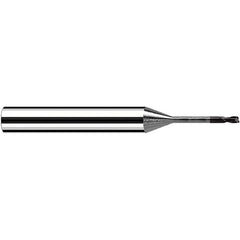 Fraisa - 0.8mm Diam 2 Flute Solid Carbide 0.1mm Corner Radius End Mill - Caliber Tooling