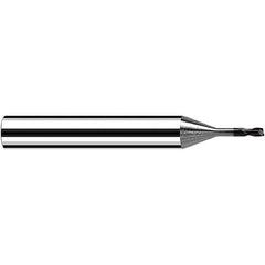 Fraisa - 0.4mm Diam 2 Flute Solid Carbide 0.05mm Corner Radius End Mill - Caliber Tooling