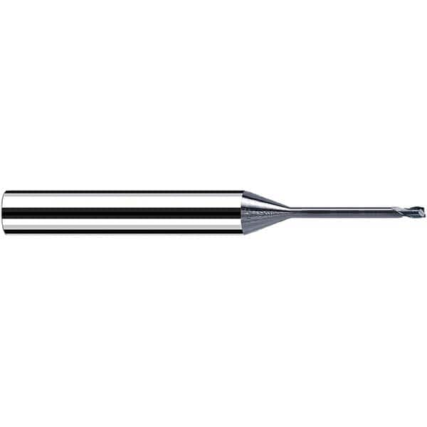 Fraisa - 0.2mm, 6mm LOC, 57mm OAL, 2 Flute Solid Carbide Square End Mill - Caliber Tooling