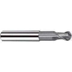 Fraisa - 2mm Diam, 3mm LOC, 2 Flute Solid Carbide Ball End Mill - Caliber Tooling