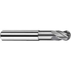 Fraisa - 5mm Diam, 6mm LOC, 4 Flute Solid Carbide Ball End Mill - Caliber Tooling