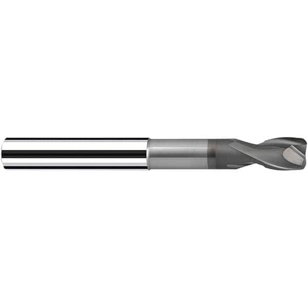 Fraisa - 10mm Diam 2 Flute Solid Carbide 0.5mm Corner Radius End Mill - Caliber Tooling