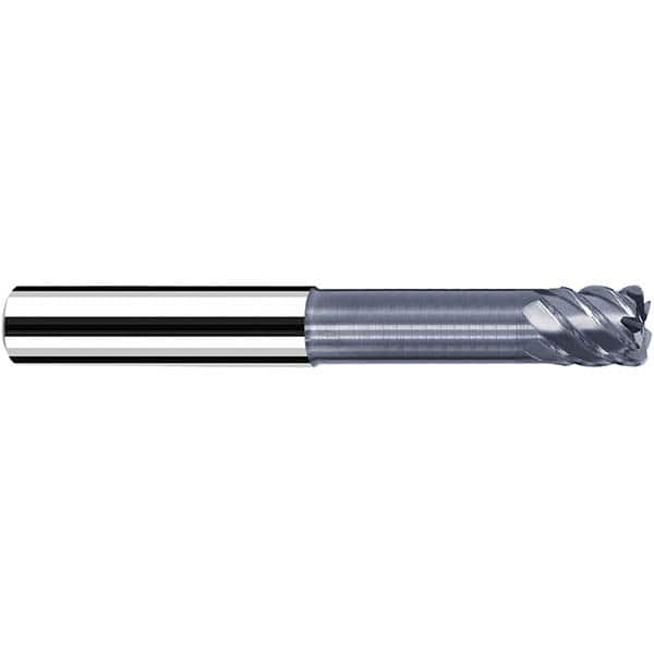 Fraisa - 8mm Diam 4 Flute Solid Carbide 1mm Corner Radius End Mill - Caliber Tooling