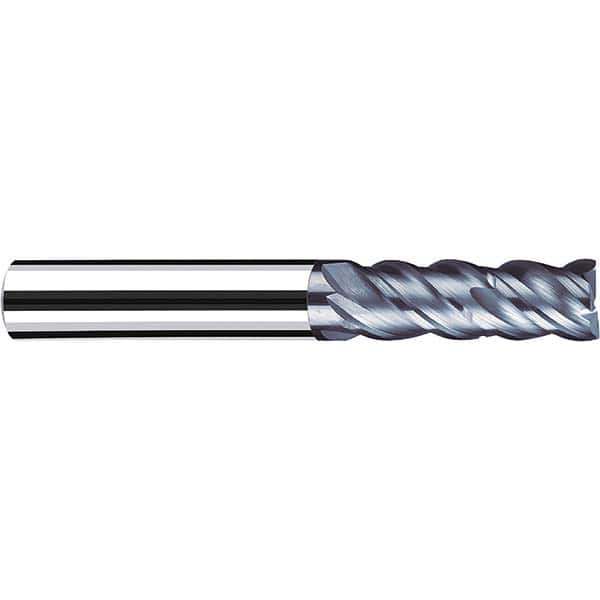 Fraisa - 1/4, 5/8" LOC, 1/4" Shank Diam, 2-1/4" OAL, 4 Flute Solid Carbide Square End Mill - Caliber Tooling