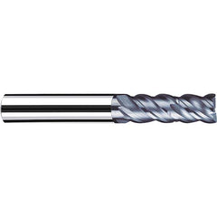 Fraisa - 1/4, 5/8" LOC, 1/4" Shank Diam, 2-1/4" OAL, 4 Flute Solid Carbide Square End Mill - Caliber Tooling