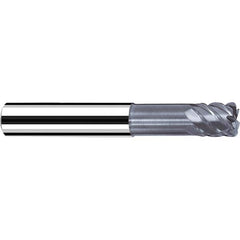 Fraisa - 1/4" Diam 6 Flute Solid Carbide 0.03" Corner Radius End Mill - Caliber Tooling