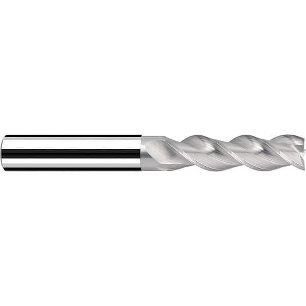 Fraisa - 3/8, 1-1/8" LOC, 3/8" Shank Diam, 3" OAL, 3 Flute Solid Carbide Square End Mill - Caliber Tooling