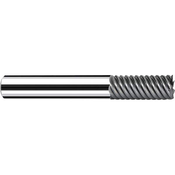 Fraisa - 1/8, 1/4" LOC, 1/8" Shank Diam, 2-1/4" OAL, 5 Flute Solid Carbide Square End Mill - Caliber Tooling