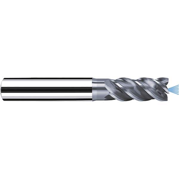 Fraisa - 1/2" Diam 4 Flute Solid Carbide 0.008" Corner Radius End Mill - Caliber Tooling