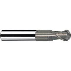 Fraisa - 3/8" Diam, 3/8" LOC, 2 Flute Solid Carbide Ball End Mill - Caliber Tooling