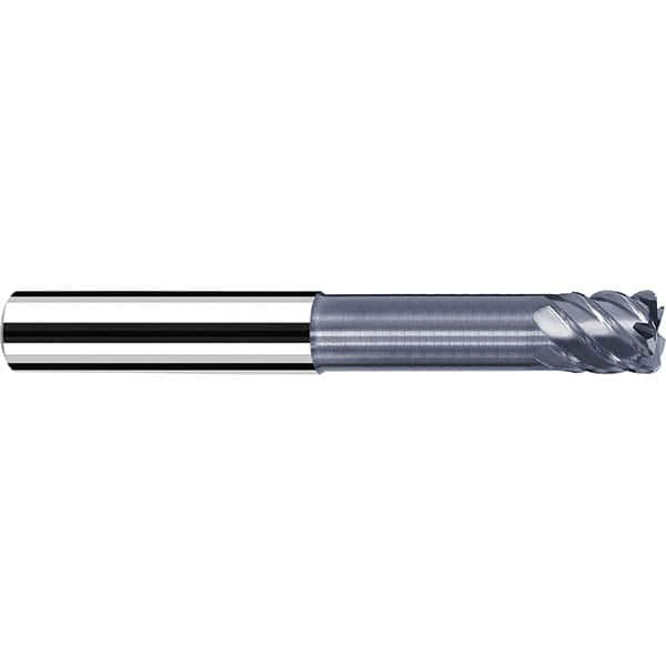 Fraisa - 1/4" Diam 6 Flute Solid Carbide 0.01" Corner Radius End Mill - Caliber Tooling