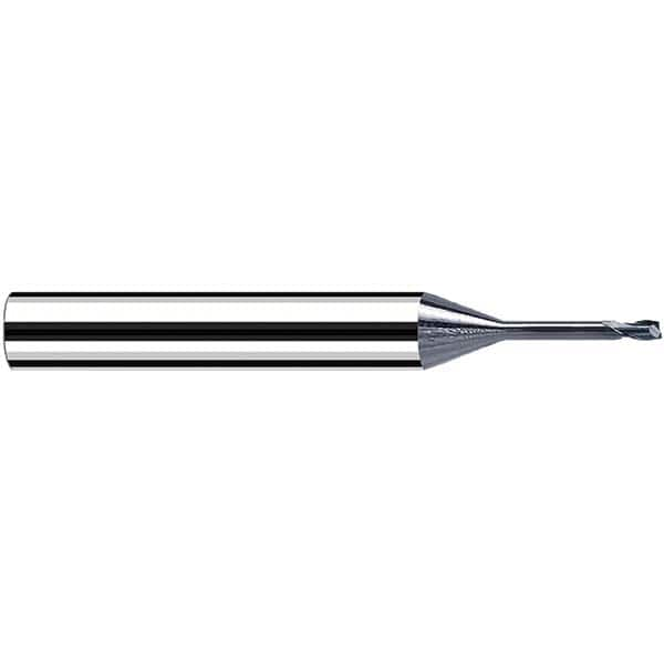 Fraisa - 0.3mm, 6mm LOC, 57mm OAL, 2 Flute Solid Carbide Square End Mill - Caliber Tooling