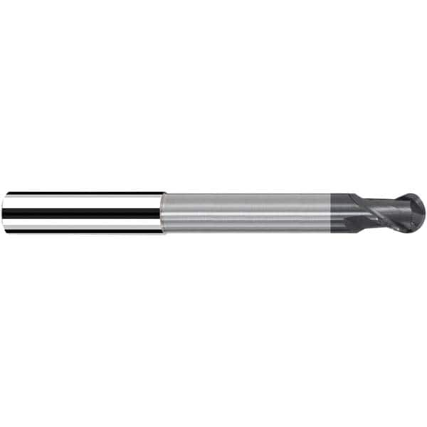 Fraisa - 6mm Diam, 7mm LOC, 2 Flute Solid Carbide Ball End Mill - Caliber Tooling