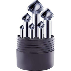 Guhring - Countersink Sets Countersink Type: Three Flute Minimum Head Diameter (Inch): 1/4 - Caliber Tooling