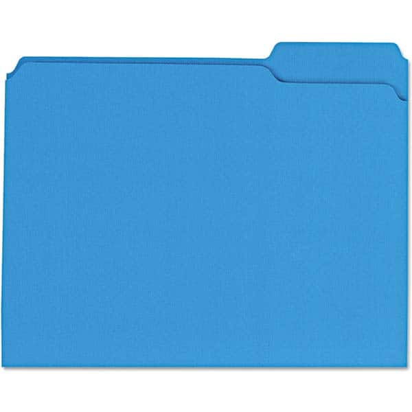 UNIVERSAL - File Folders, Expansion Folders & Hanging Files Folder/File Type: File Folders with Top Tab Color: Blue - Caliber Tooling