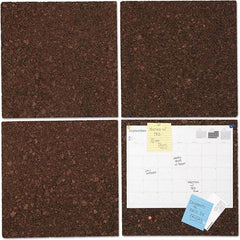 UNIVERSAL - Cork Bulletin Boards Style: Bulletin Color: Dark Brown - Caliber Tooling