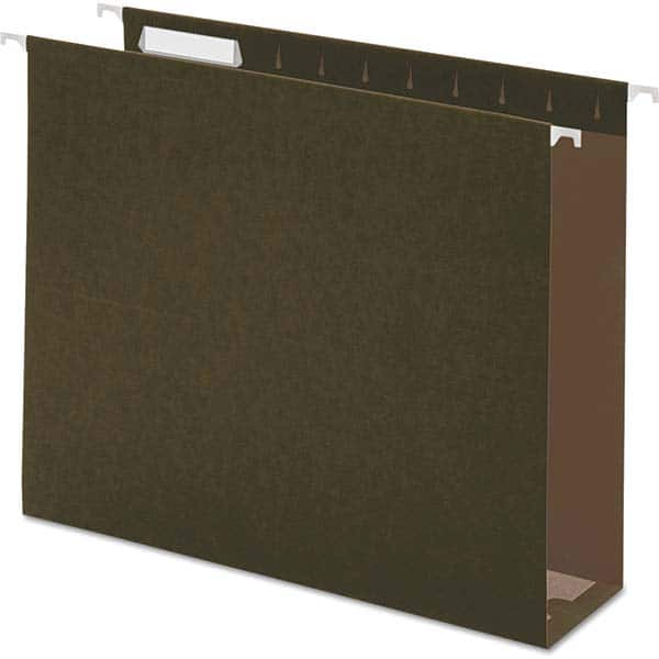 UNIVERSAL - File Folders, Expansion Folders & Hanging Files Folder/File Type: Hanging File Folders with Box Bottom Color: Green - Caliber Tooling