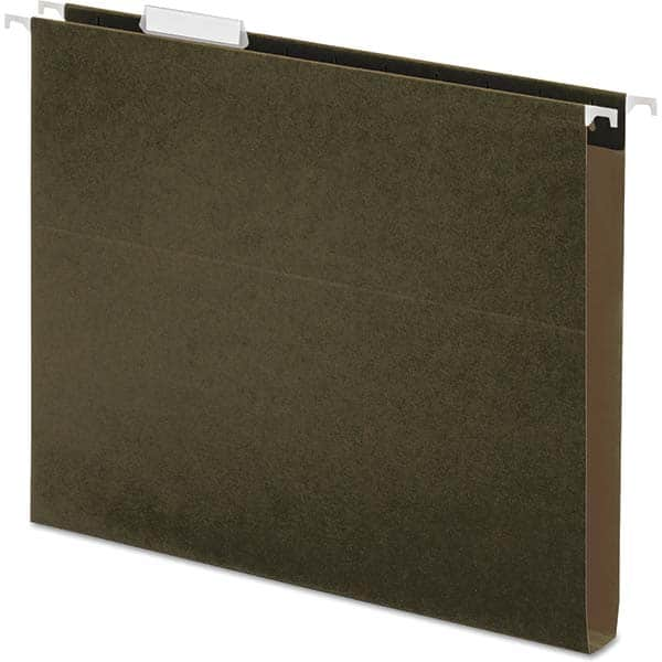 UNIVERSAL - File Folders, Expansion Folders & Hanging Files Folder/File Type: Hanging File Folders with Box Bottom Color: Green - Caliber Tooling