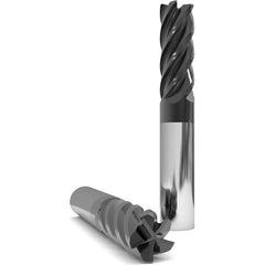 GWS - 5/8" Diam 4 Flute Solid Carbide 3.048mm Corner Radius End Mill - Caliber Tooling