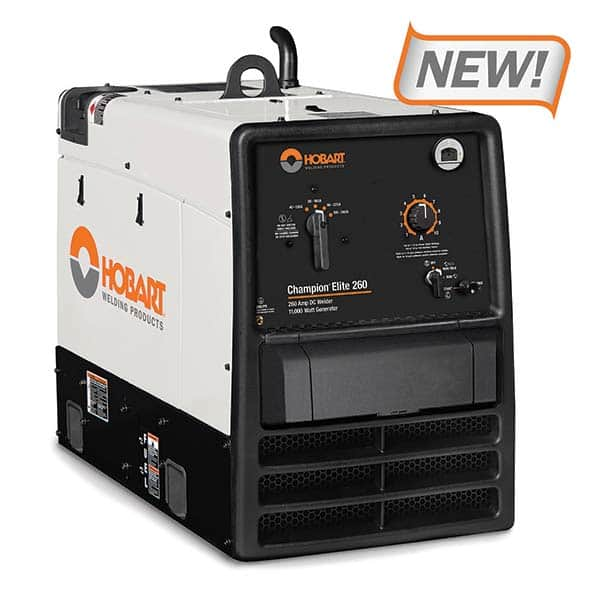 Hobart Welding Products - Portable Welder/Generators Amperage Rating: 260 Duty Cycle: 100% - Caliber Tooling