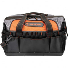 Crescent - 30 Pocket, Polyester, Black/Orange Contractor's Bag - Caliber Tooling