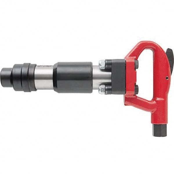 Chicago Pneumatic - 2,150 BPM, 1-1/8" Long Stroke, Air Chipping Hammer - Caliber Tooling