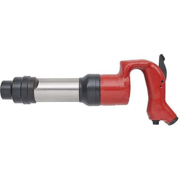 Chicago Pneumatic - 1,750 BPM, 2-1/2" Long Stroke, Air Chipping Hammer - Caliber Tooling