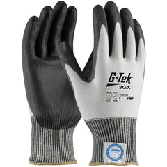 ‎19-D324/XXL Coated Gloves - G-Tek 3GX Dyneema Diamond - 13G White Shell - Black PU Smooth Grip - A2