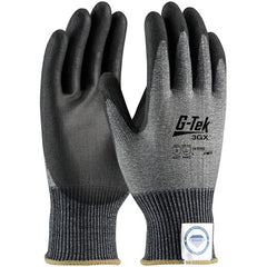 ‎19-D326/XL Coated Gloves - G-Tek 3GX Dyneema Diamond - 13G Gray Shell - Black PU Smooth Grip - A3