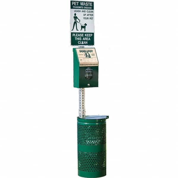 DOGIPOT - Pet Waste Stations Mount Type: Pole Mount Overall Height Range (Feet): 4' - 8' - Caliber Tooling